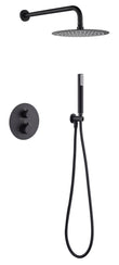 Conjunto Ducha Termostatico Empotrado Monza Negro Mate