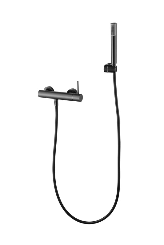 Monomando Kit Ducha Monza Black Gun Metal