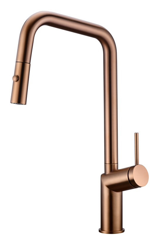 Grifo De Cocina Bonn Oro Rosa Cepillado
