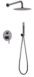 Conjunto Ducha Monomando Empotrado Monza Black Gun Metal