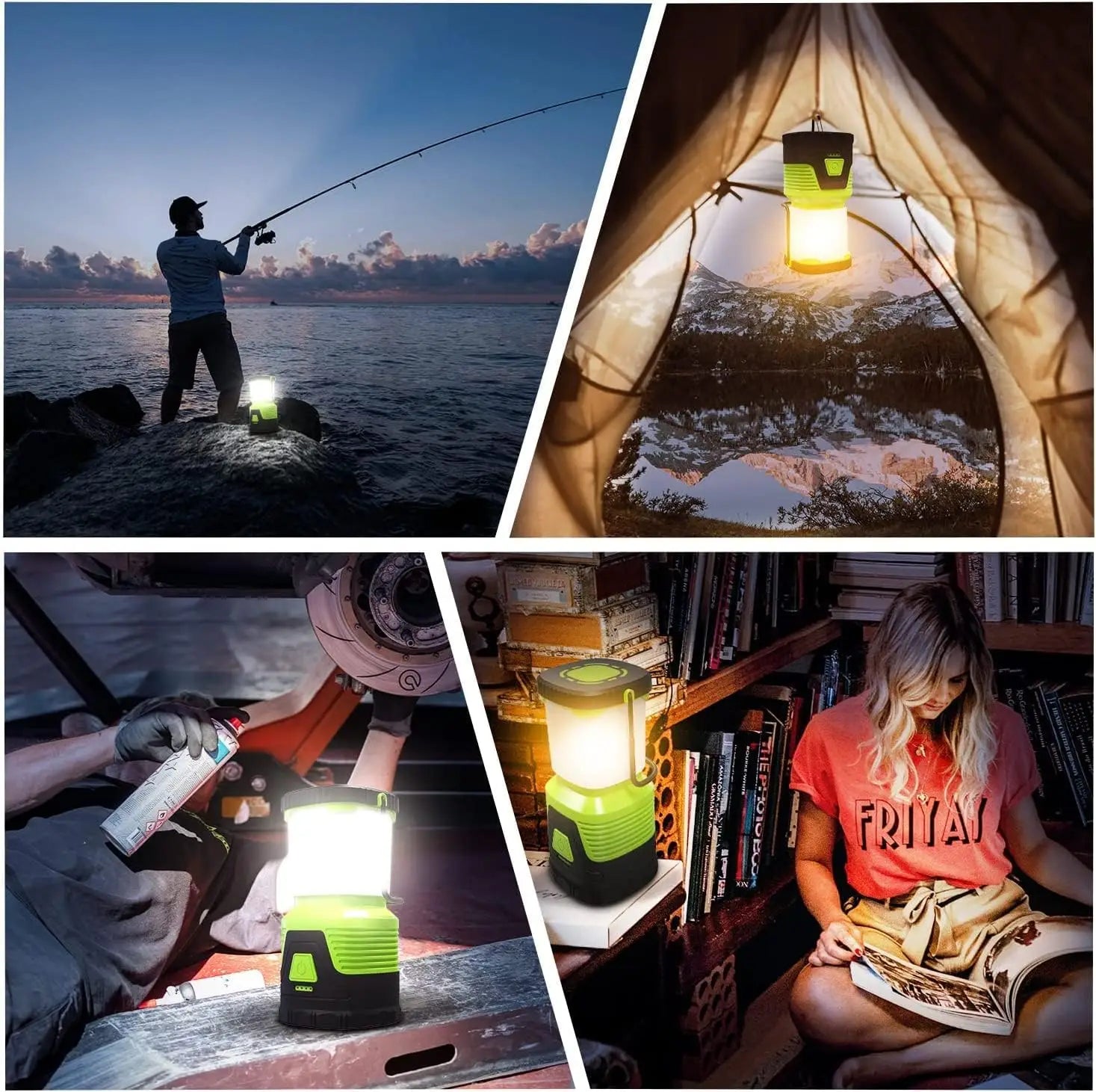 Rechargeable Led Camping Flashlight Power Lantern