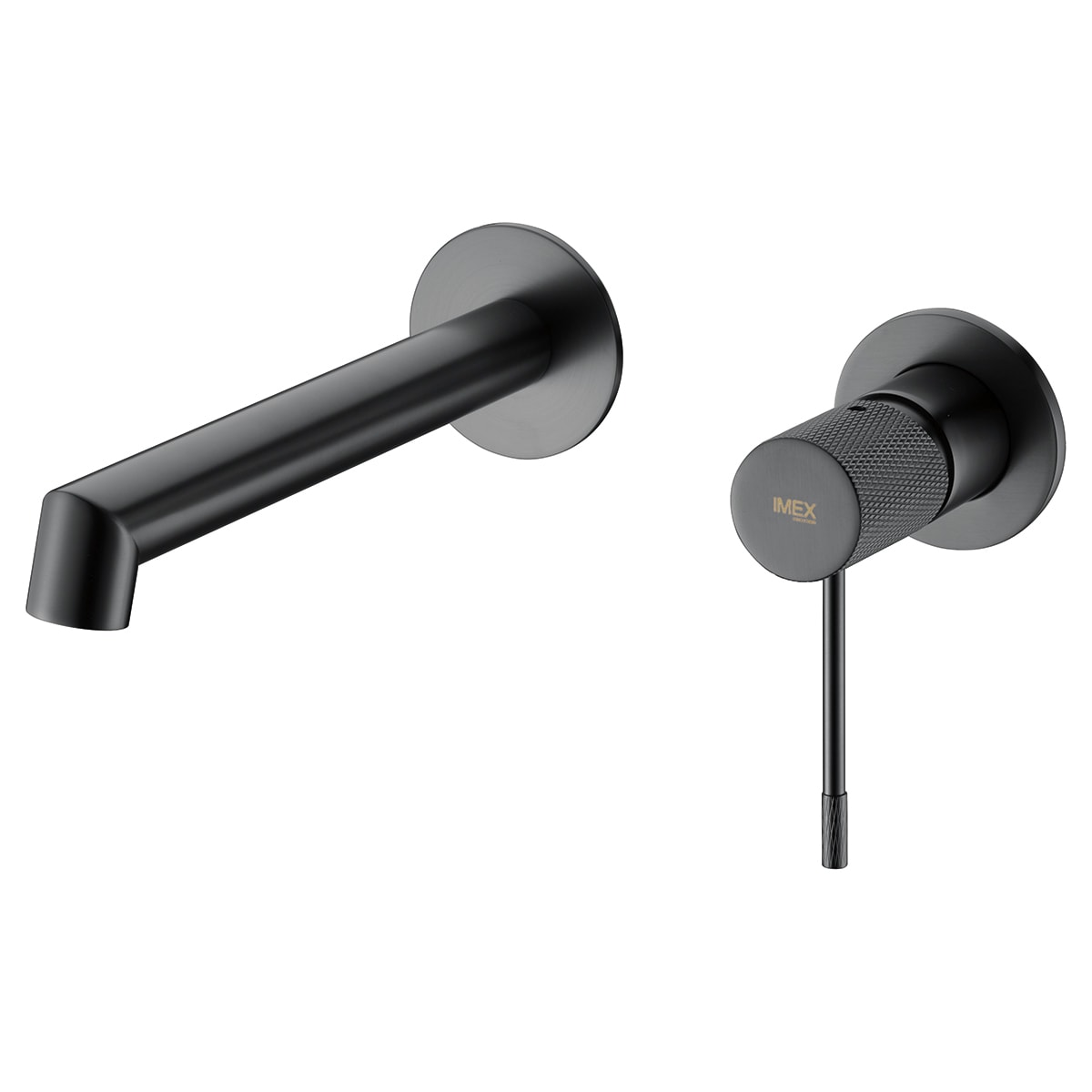 Monomando Lavabo Empotrado Line Black Gum Metal