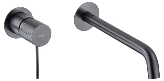 Monomando Empotrado Lavabo Génova Black Gun Metal