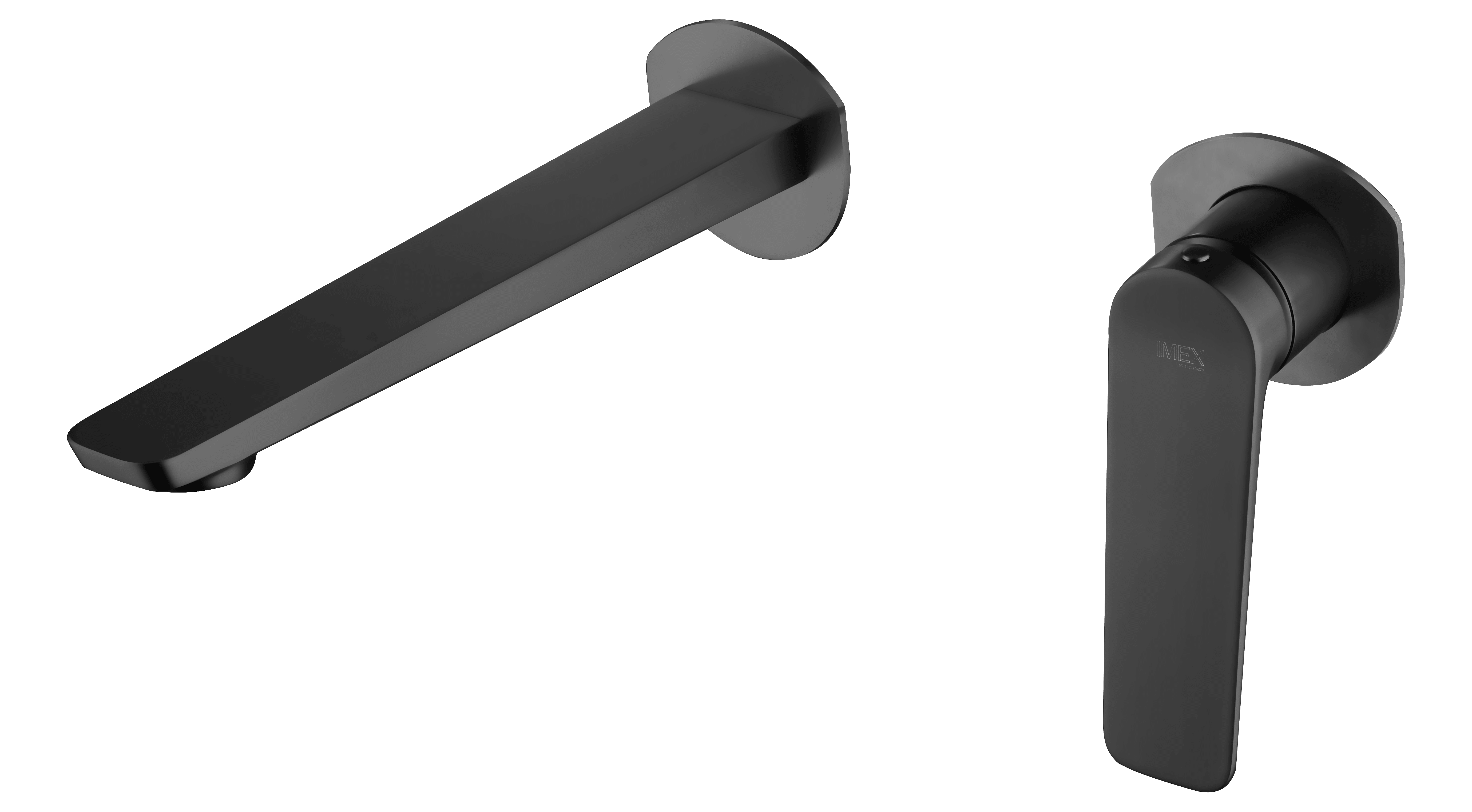 Monomando Empotrado Lavabo Nápoles Negro Mate