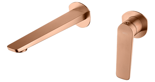 Monomando Empotrado Lavabo Nápoles Oro Rosa Cepillado