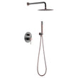 Conjunto De Ducha Empotrado Monomando Line Gris Champagne