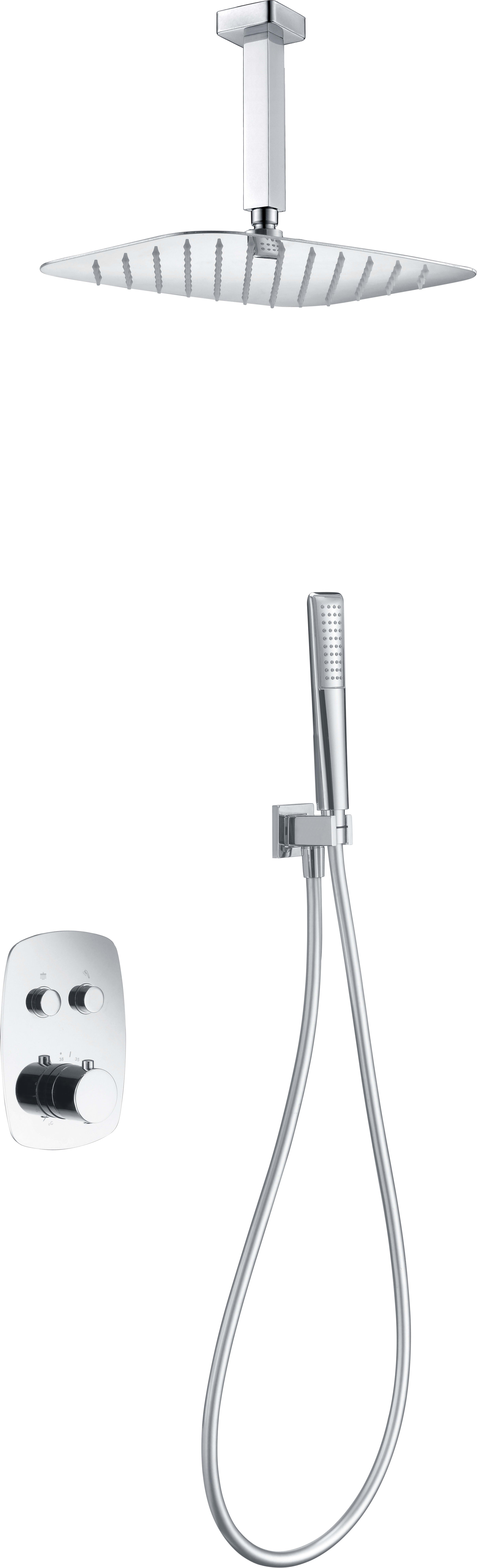 Conjunto De Ducha Empotrado Termostático  Feroe