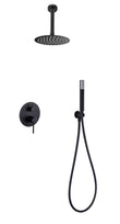 Conjunto Ducha Monomando Empotrado Tívoli Negro Mate