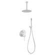 Conjunto De Ducha Empotrado Monomando Thalos Blanco Mate