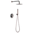Conjunto De Ducha Empotrado Termostático  Line Gris Champagne
