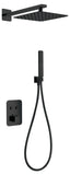 Conjunto De Ducha Empotrado Termostático  Madeira Negro Mate