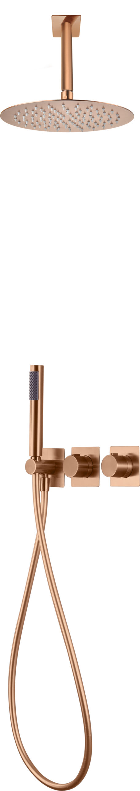 Conjunto Ducha Termostático Empotrado Nepal Oro Ro