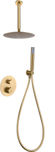 Conjunto Ducha Termostático Empotrado Piamonte Oro