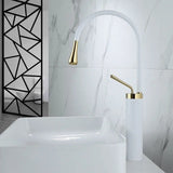 Brass Faucet Swivel Black Gold Wash Hot and Cold Sink