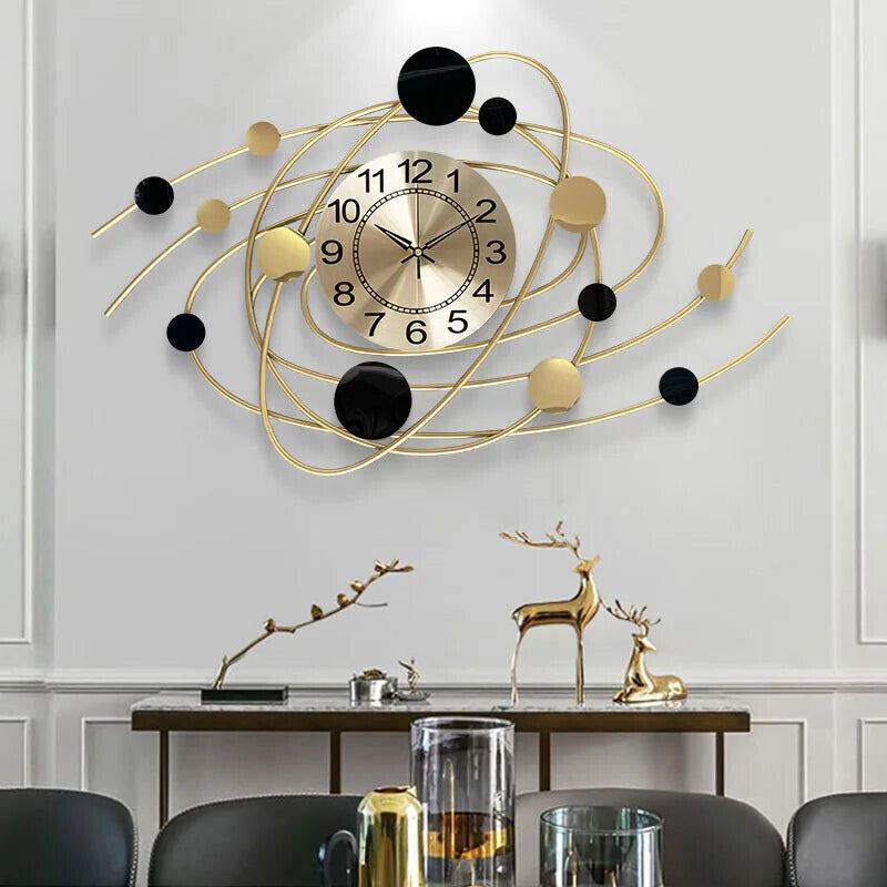 Large 3D Nordic Wall Clock In The Shape Of A Planet