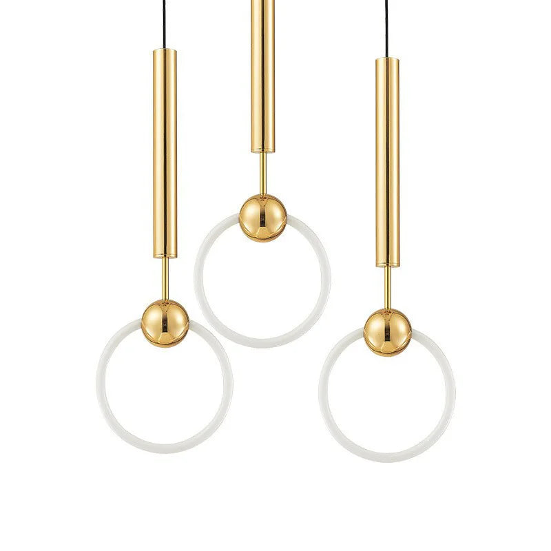 Modern LED Ring Pendant Lamp Nordic Golden Lighting