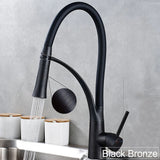 Single Handle 360 Rotate Pull Out Spray Sink Faucet