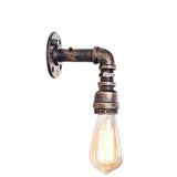 Vintage Water Industrial Rust Pipe Wall Lamp