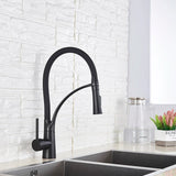 Single Handle 360 Rotate Pull Out Spray Sink Faucet