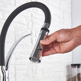 Single Handle 360 Rotate Pull Out Spray Sink Faucet