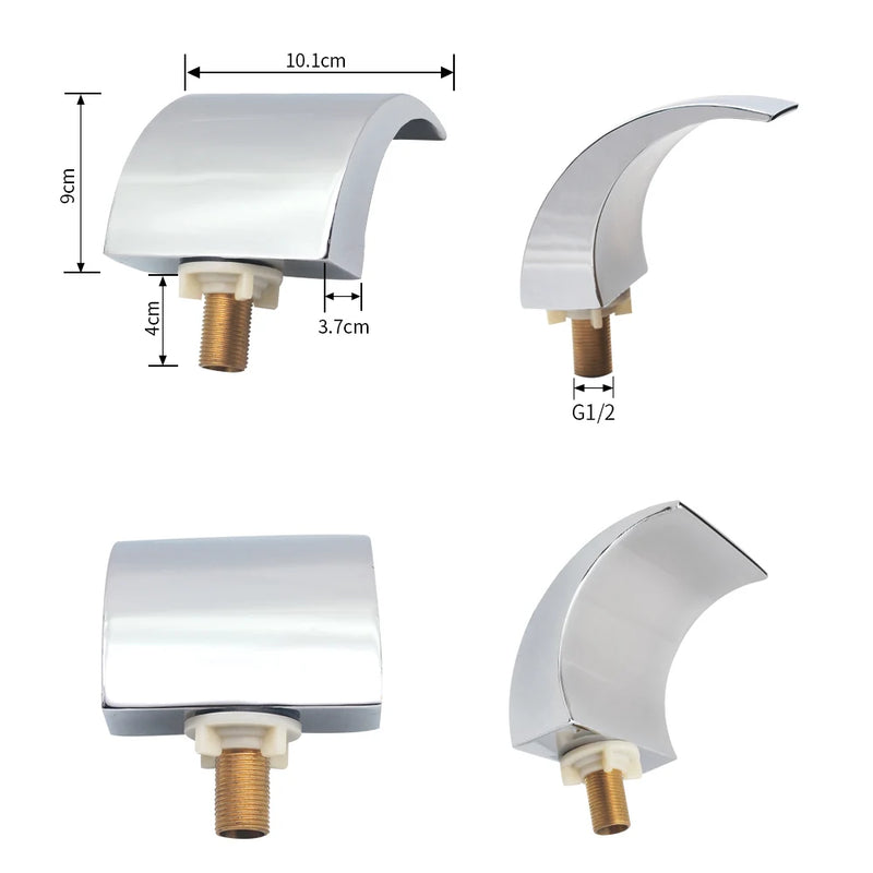 Bathtub Faucet Waterfall Type Nozzle Outlet