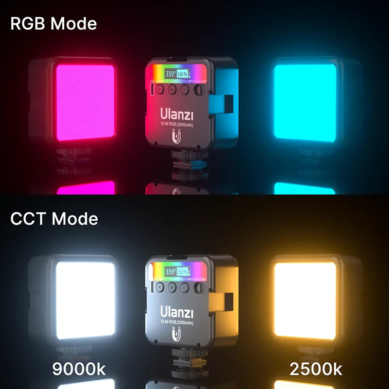 RGB LED Magnetic Mini Lamp Adjustable Light