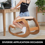 Ergonomic Wooden Kneeling Stool Posture Office Chair