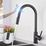 Smart Touch Pull Out Spray 360 Rotation Kitchen Faucet