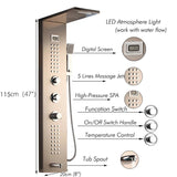 Wall Shower Column Massage System Hand Shower