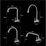 Wall Mounted Stream Sprayer Flexible Hose Kitchen Faucet
