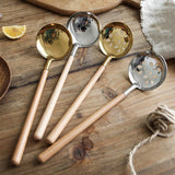 Wooden Handle Anti-hot Ladle