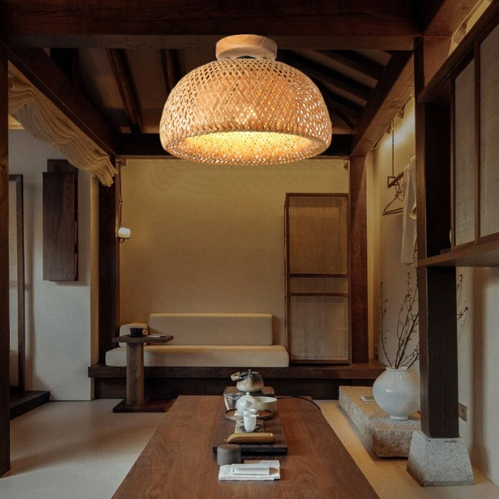 Modern Simple Chinese Style Bamboo Ceiling Lights