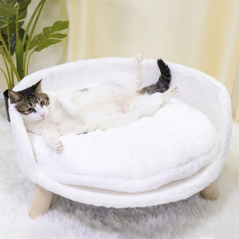 Pet Sofa Bed Raised Chair With Removable Cushion