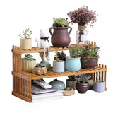 Wooden Flower Pot Storage Rack