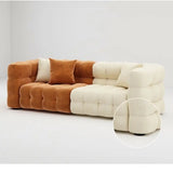 Nordic Cream Style Small Sectional Sofa for Living Room