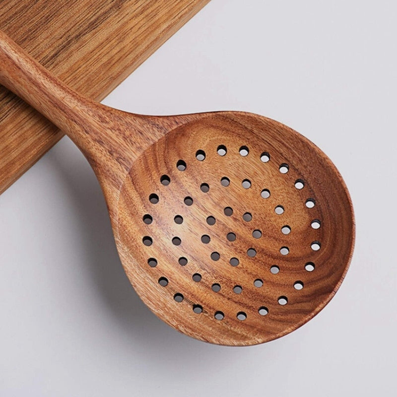 Wood Kitchen Utensils Set