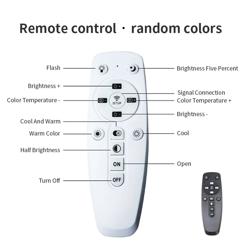 LED Light Panel Lighting Remote Control Lamp