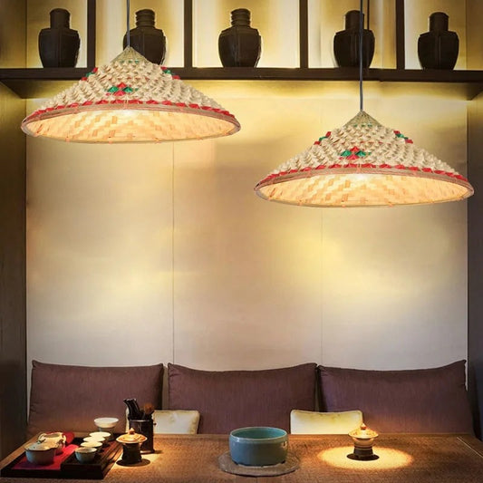 Rattan Straw Multi Style Pendant Lamp