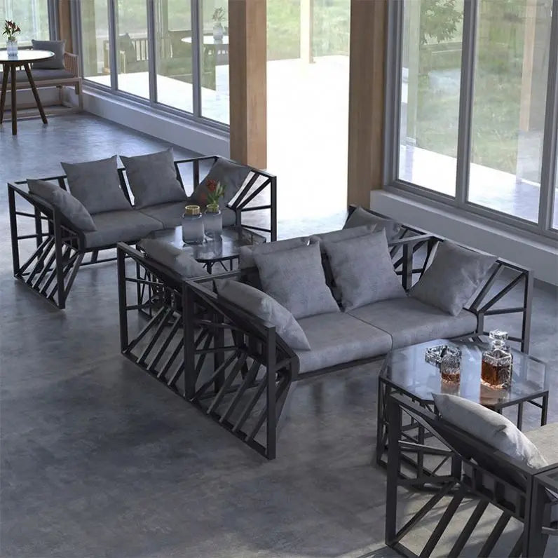 Nordic Sofa Bar Living Room Seating: Single, Two-Seater, and Three-Seater Combination Chairs