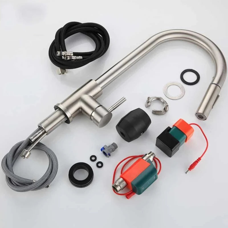 Smart Touch Pull Out Spray 360 Rotation Kitchen Faucet
