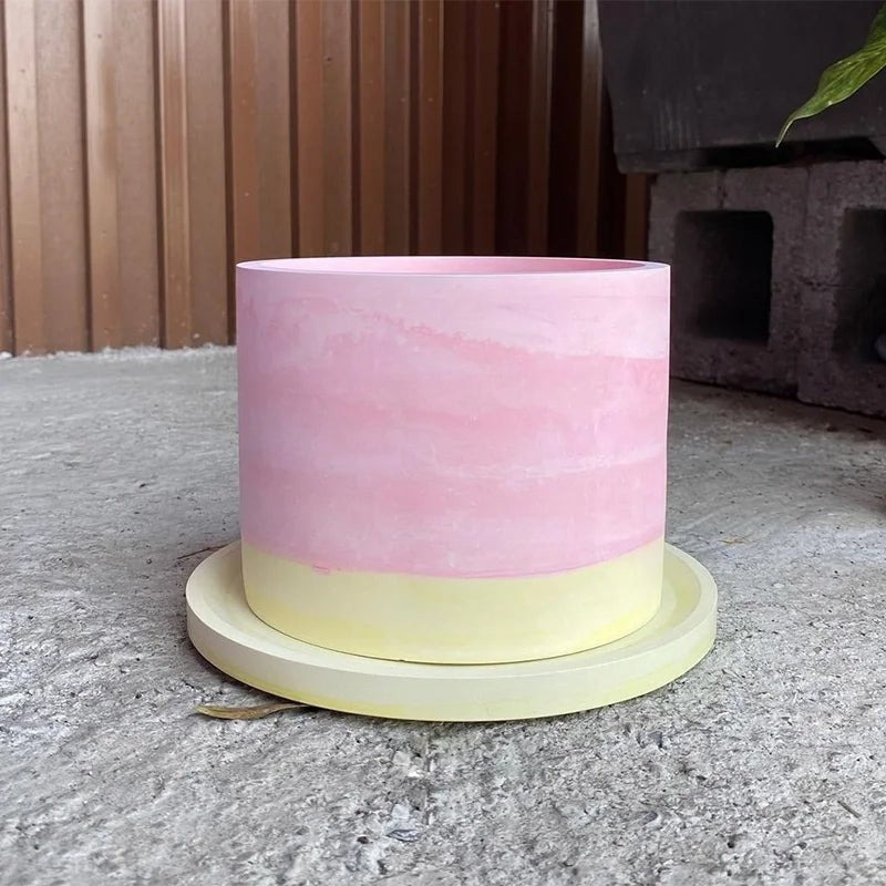 Large Round Silicone Mold for Concrete Pot