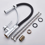 360 Degree Rotation Pull Down Sprayer Sink Faucet