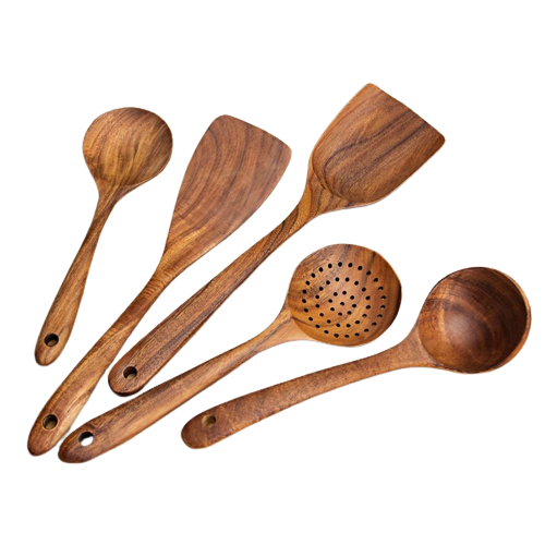 Wood Kitchen Utensils Set