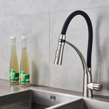 Single Handle 360 Rotate Pull Out Spray Sink Faucet