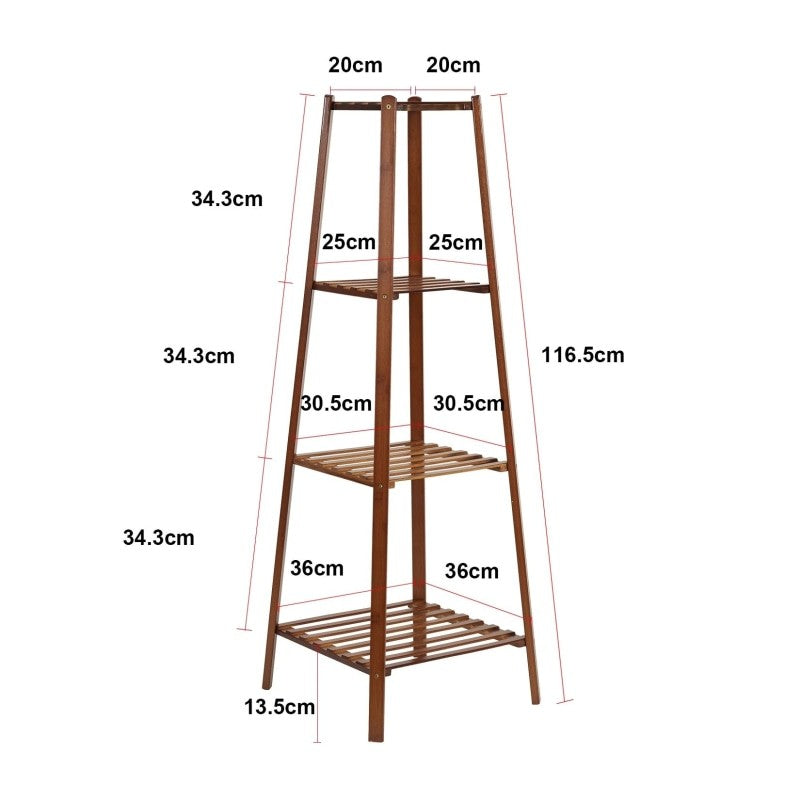 Bamboo Plant Stand Flower Pot Display Shelf