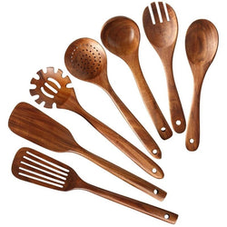 Wooden Utensils Spatulas and Different Styles of Spoons