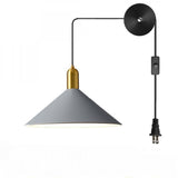 Modern Painted Grey Pendant Light