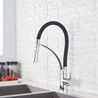 Single Handle 360 Rotate Pull Out Spray Sink Faucet