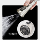 2 in 1 Spout Pull Out Single Handle Kitchen Sink Faucet