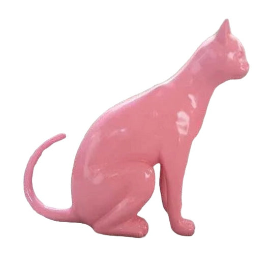 Modern Nordic Abstract Resin Cat Sculpture